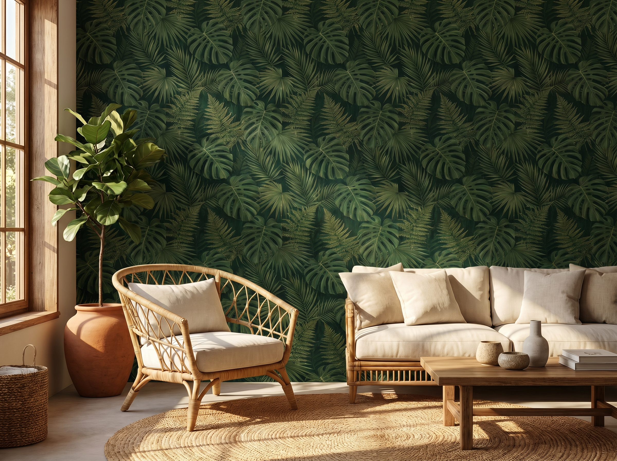 Verdant Canopy wallpaper by Rebel Walls