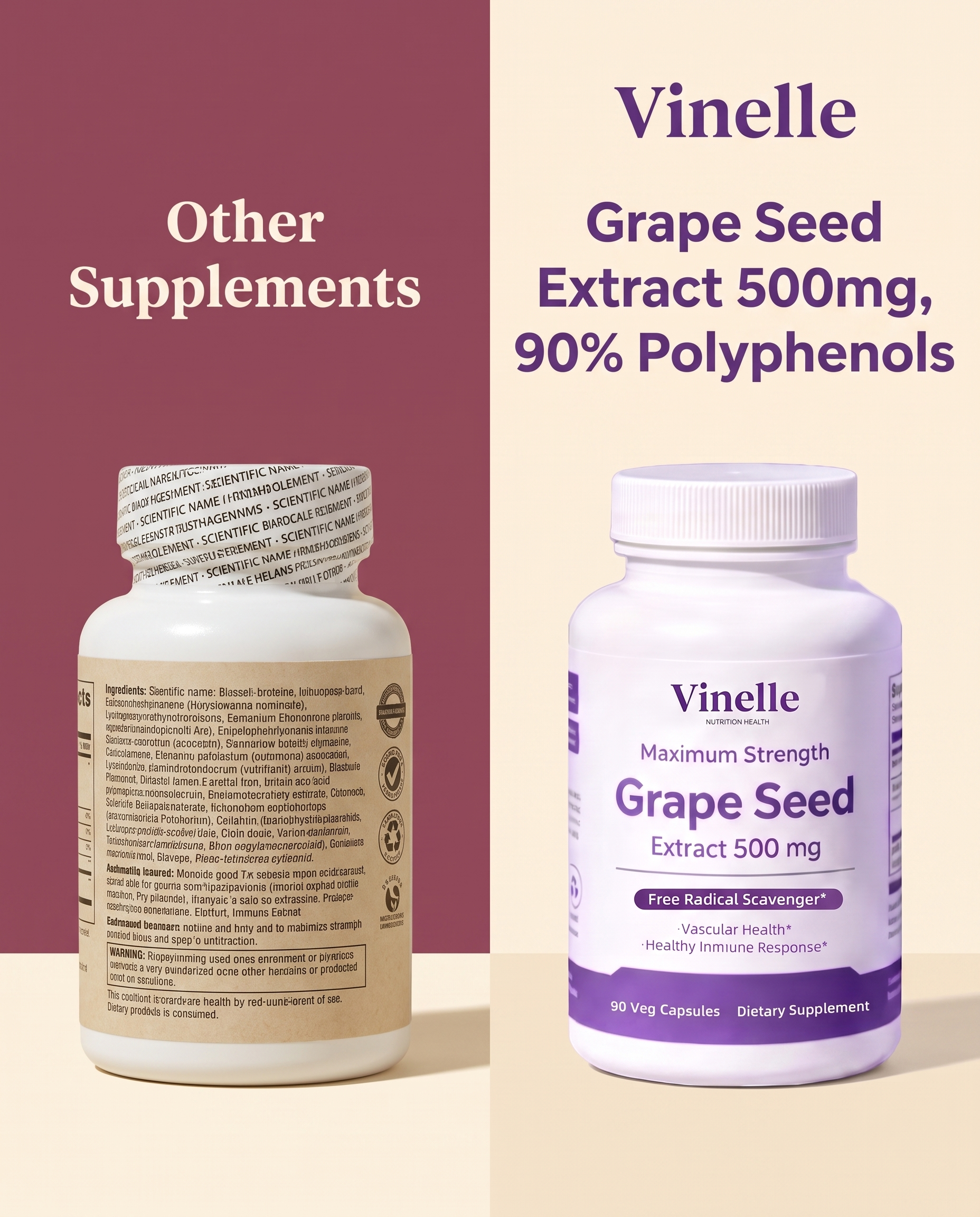 Ingredient comparison graphic