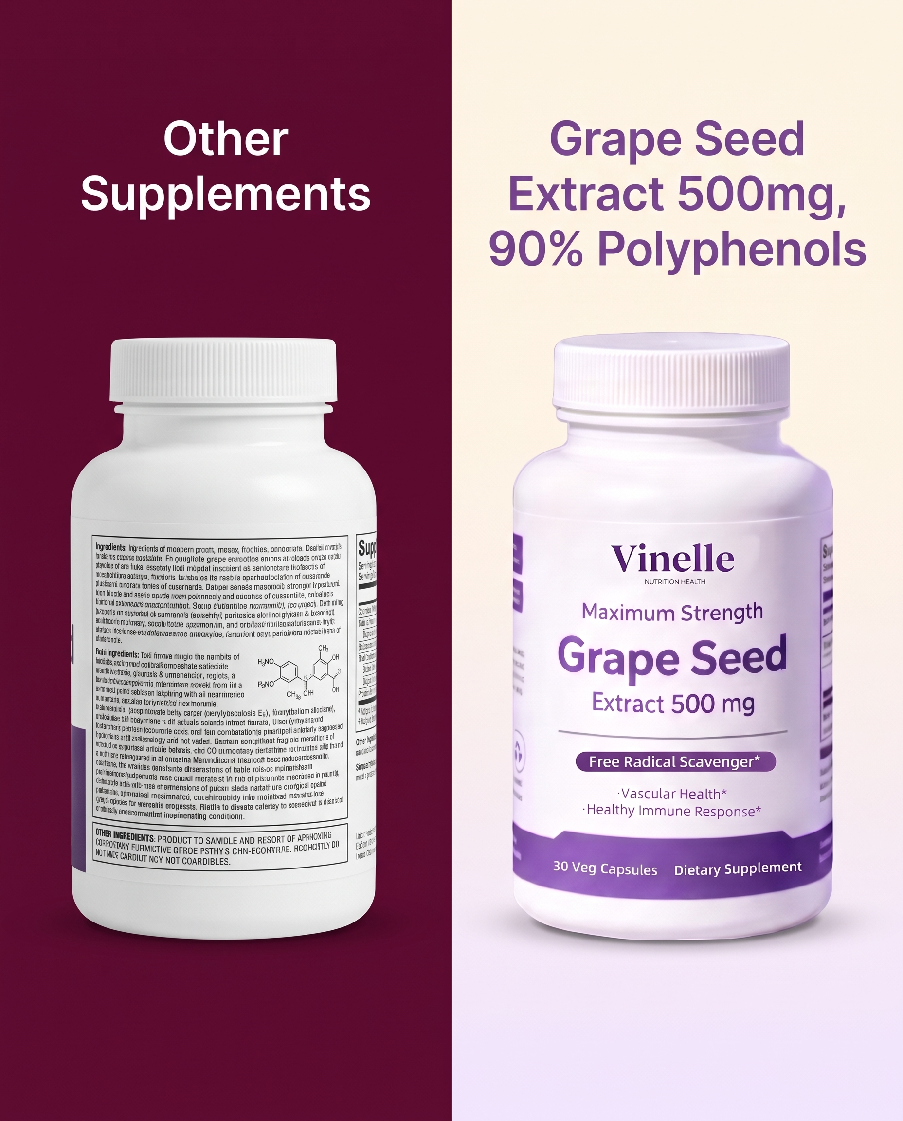 Ingredient comparison graphic