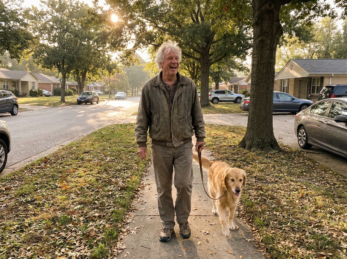 Out walking the dog