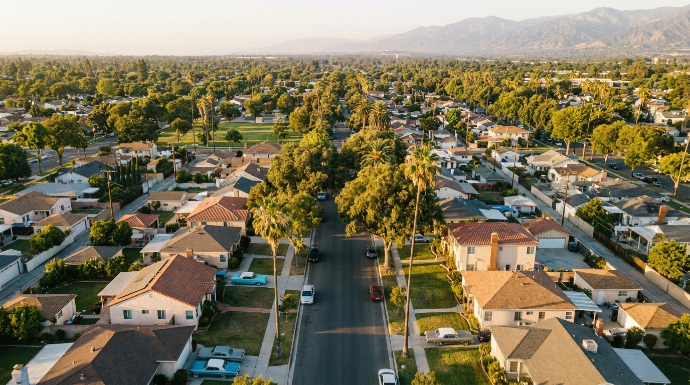 Downey neighborhood street view