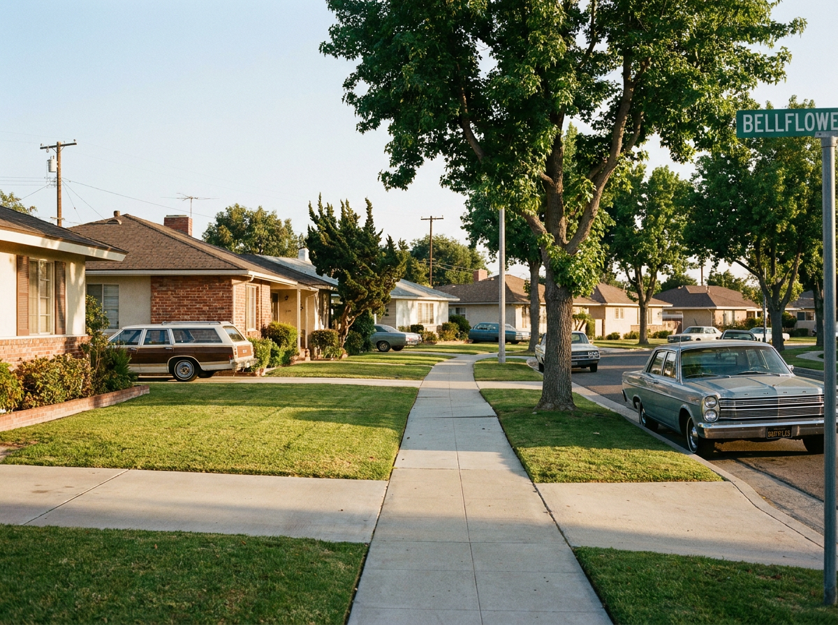 Bellflower neighborhood streets