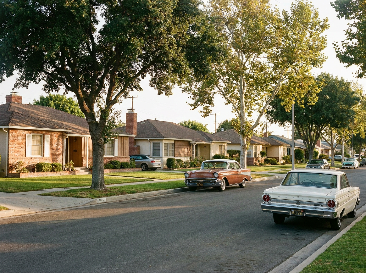 Pico Rivera neighborhood streets