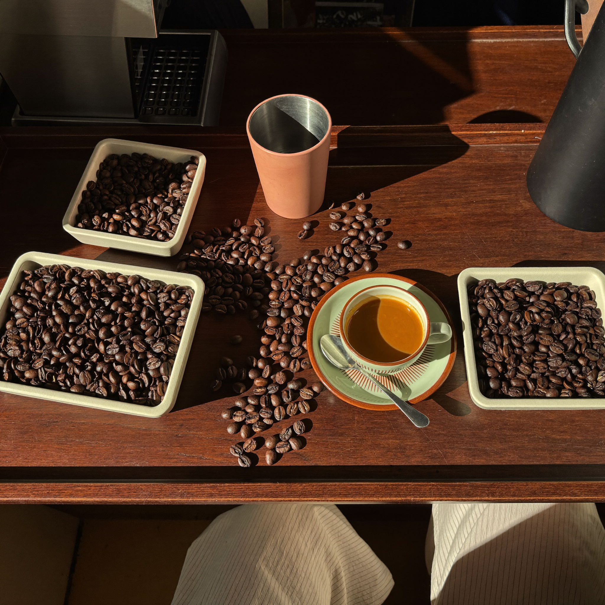 AI-generated coffee shop post image