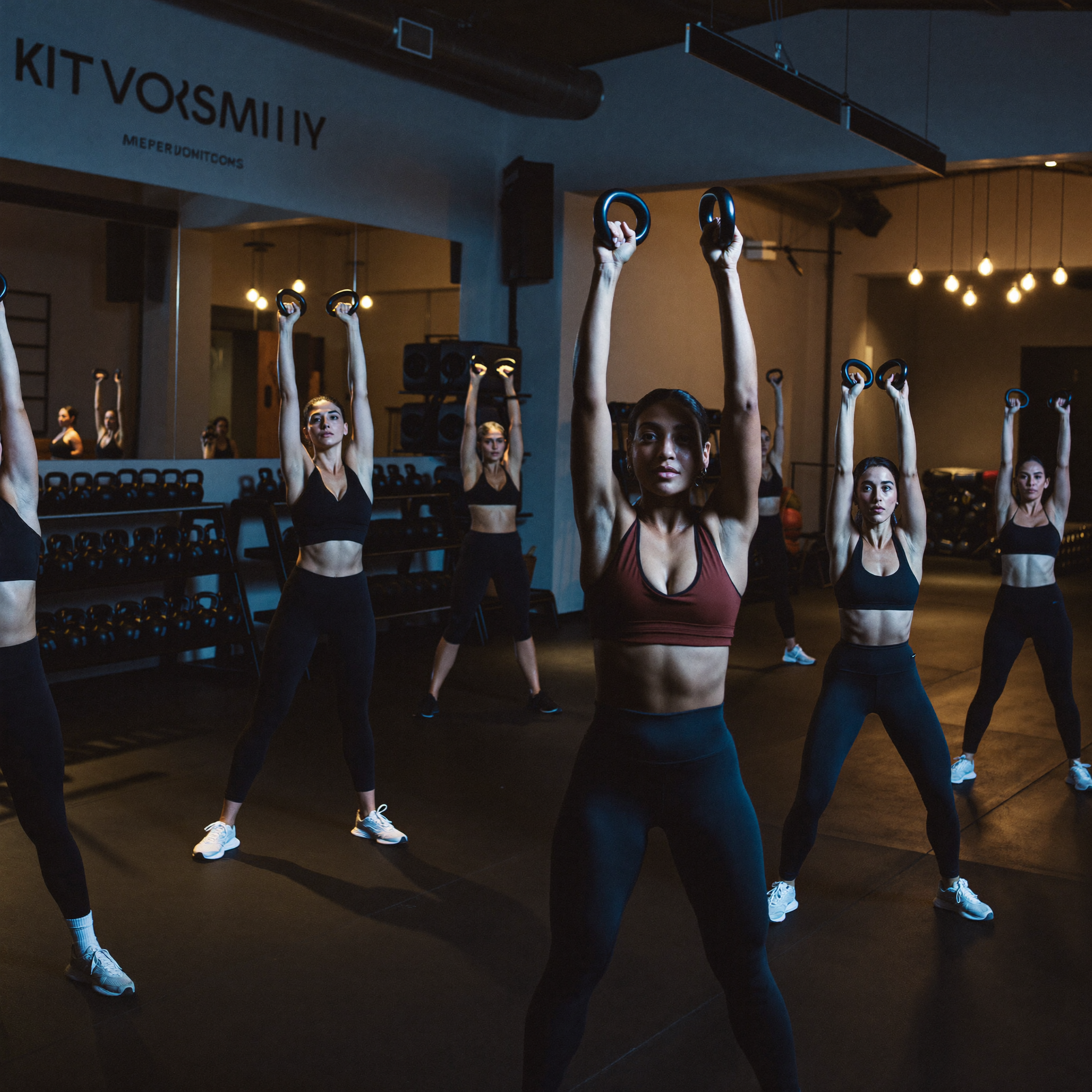 AI-generated fitness studio post image