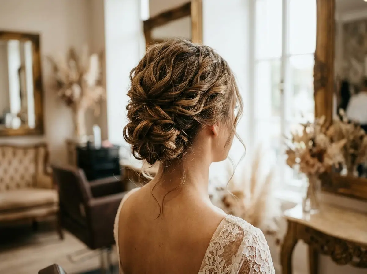 Soft Knot, weiche Hochsteckfrisur für Braut und Event