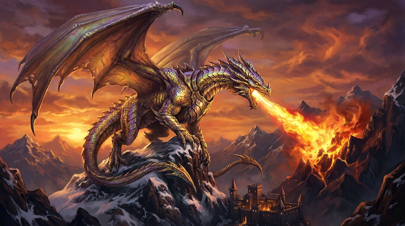 Epic Fantasy Dragon — Midjourney