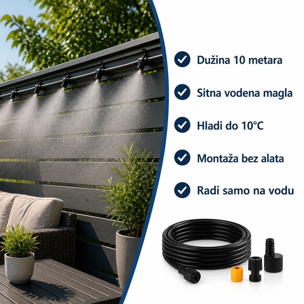 Specifikacije crevo za rashlađivanje