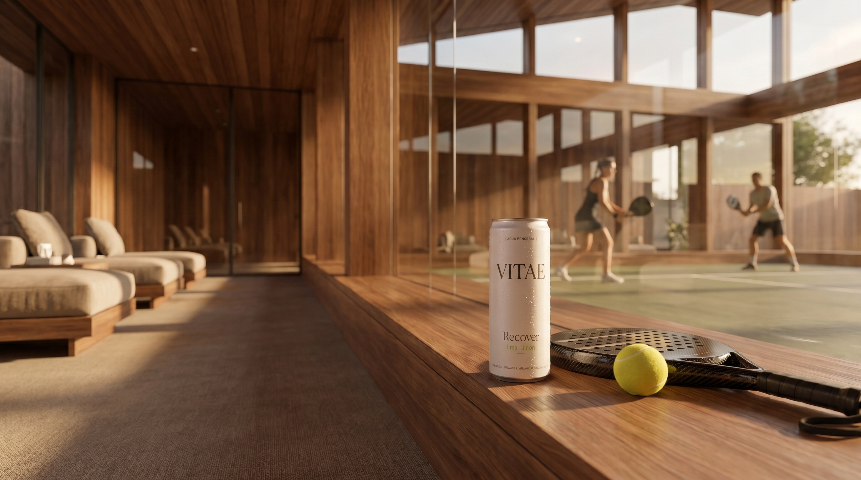 Club Vitae · cancha de padel premium con la lata Recover