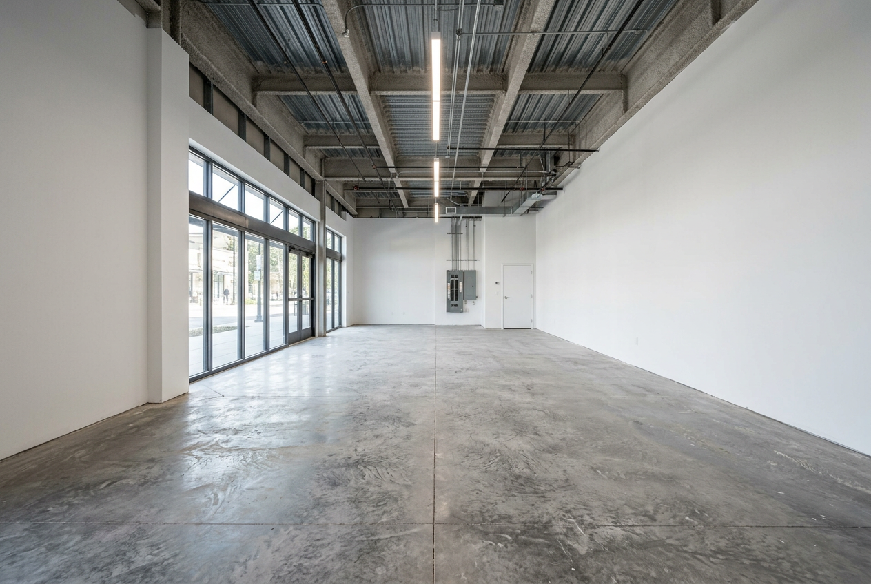 Empty vanilla-shell lease space
