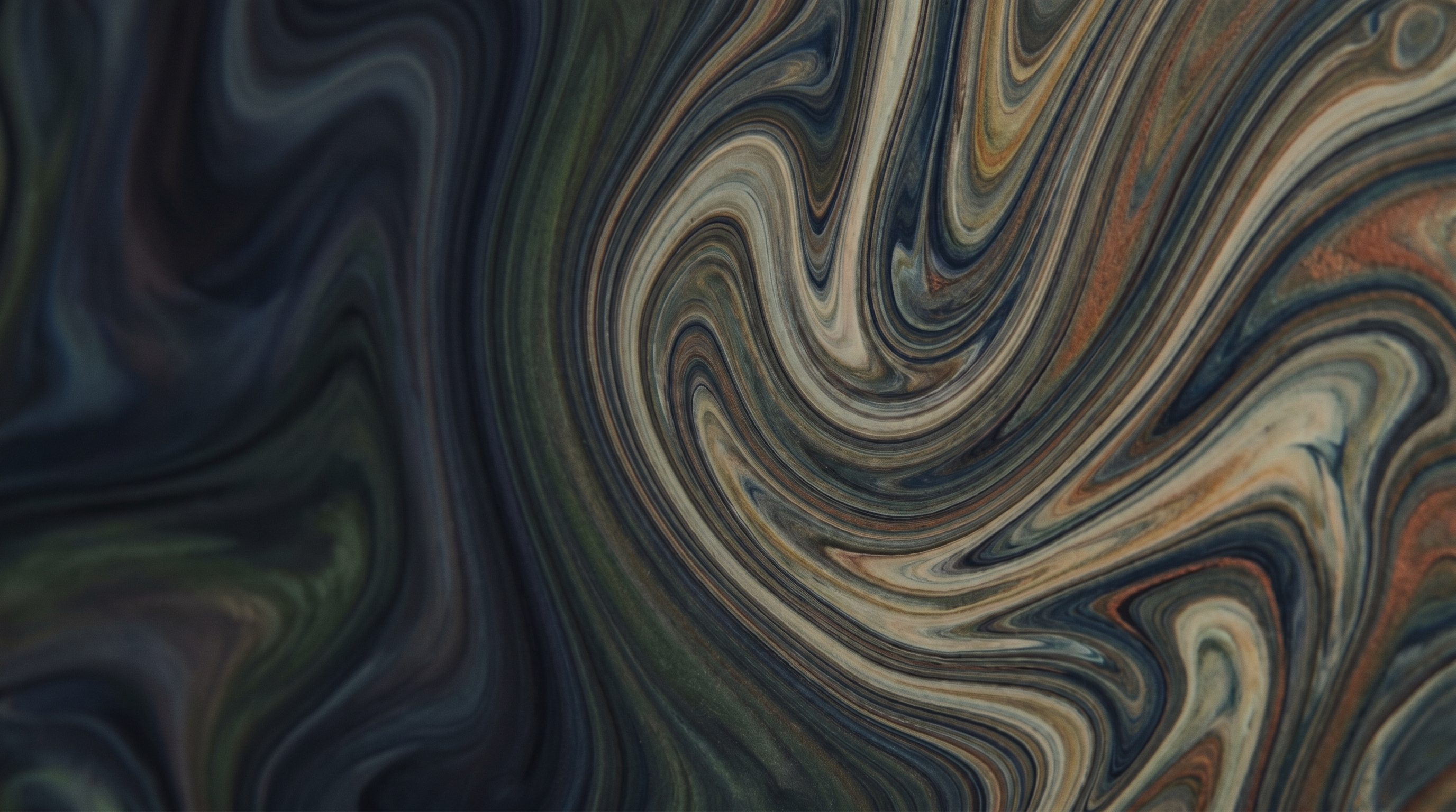 Remolino de pintura cálida, representando Automatización IA