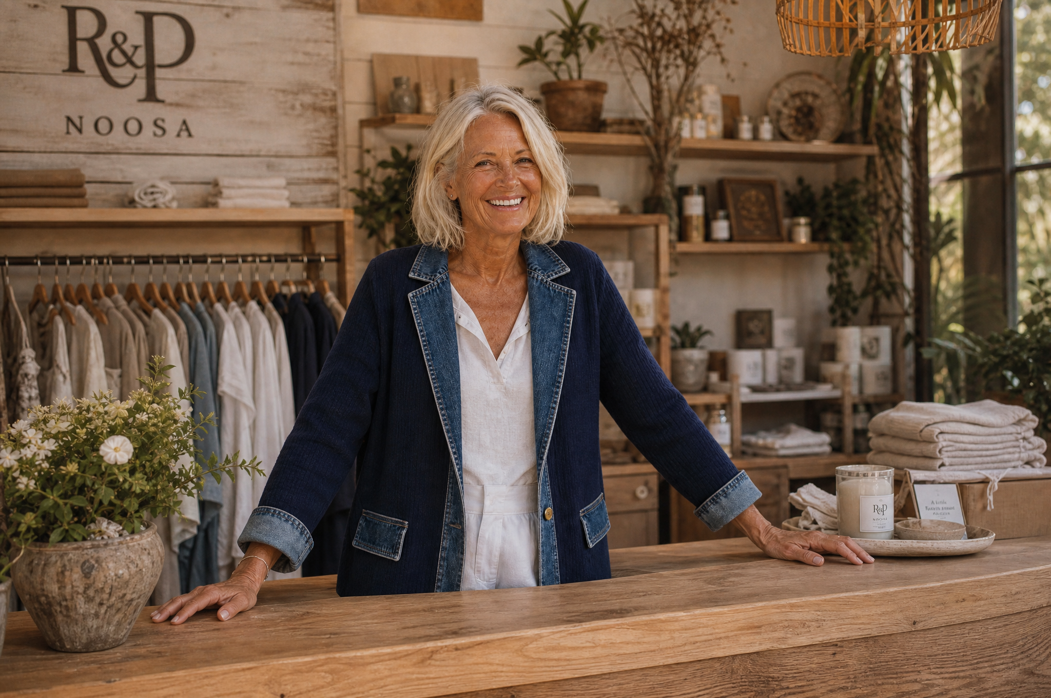 Rosie and Pearl at their Noosa boutique
