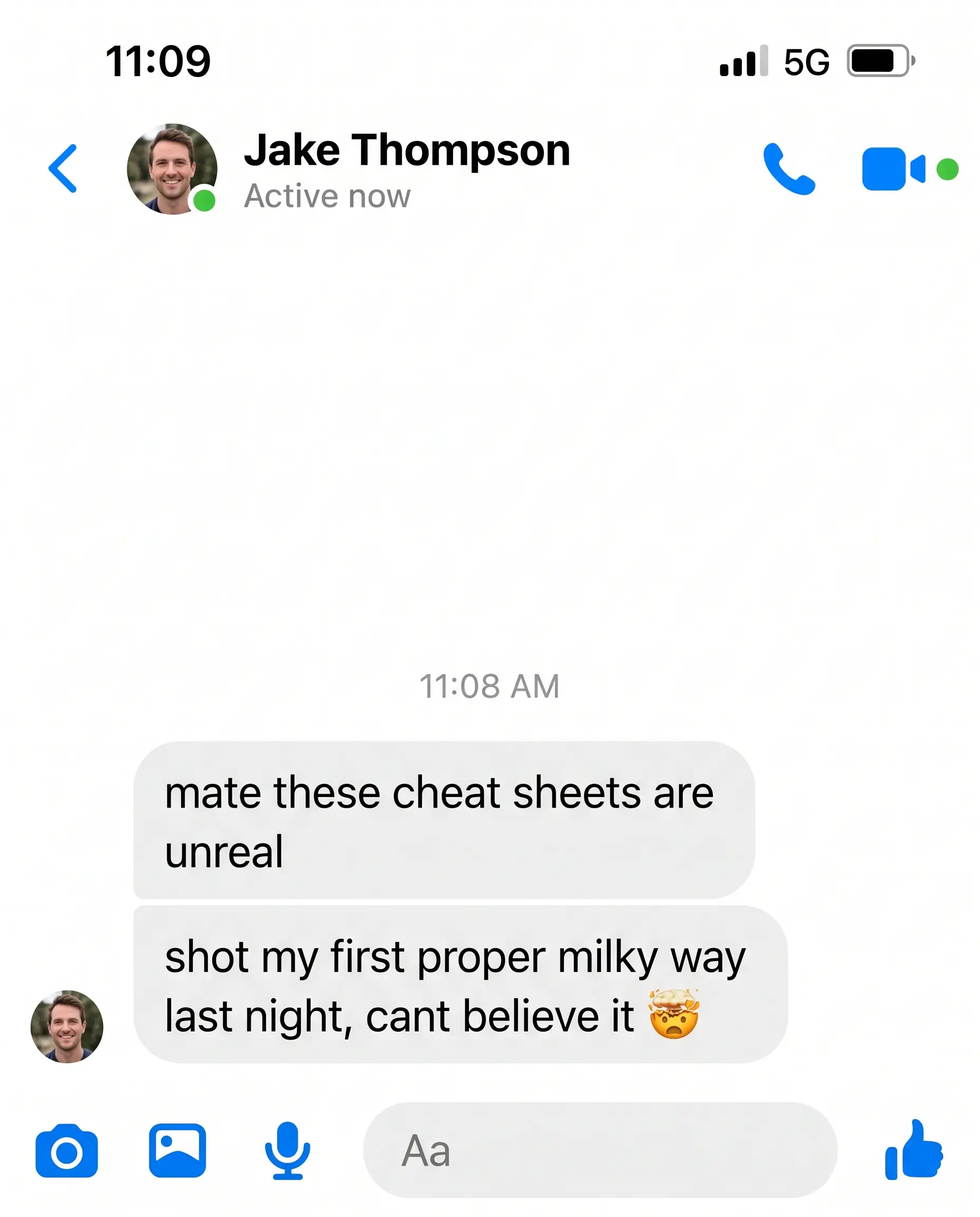 Messenger testimonial — Jake Thompson