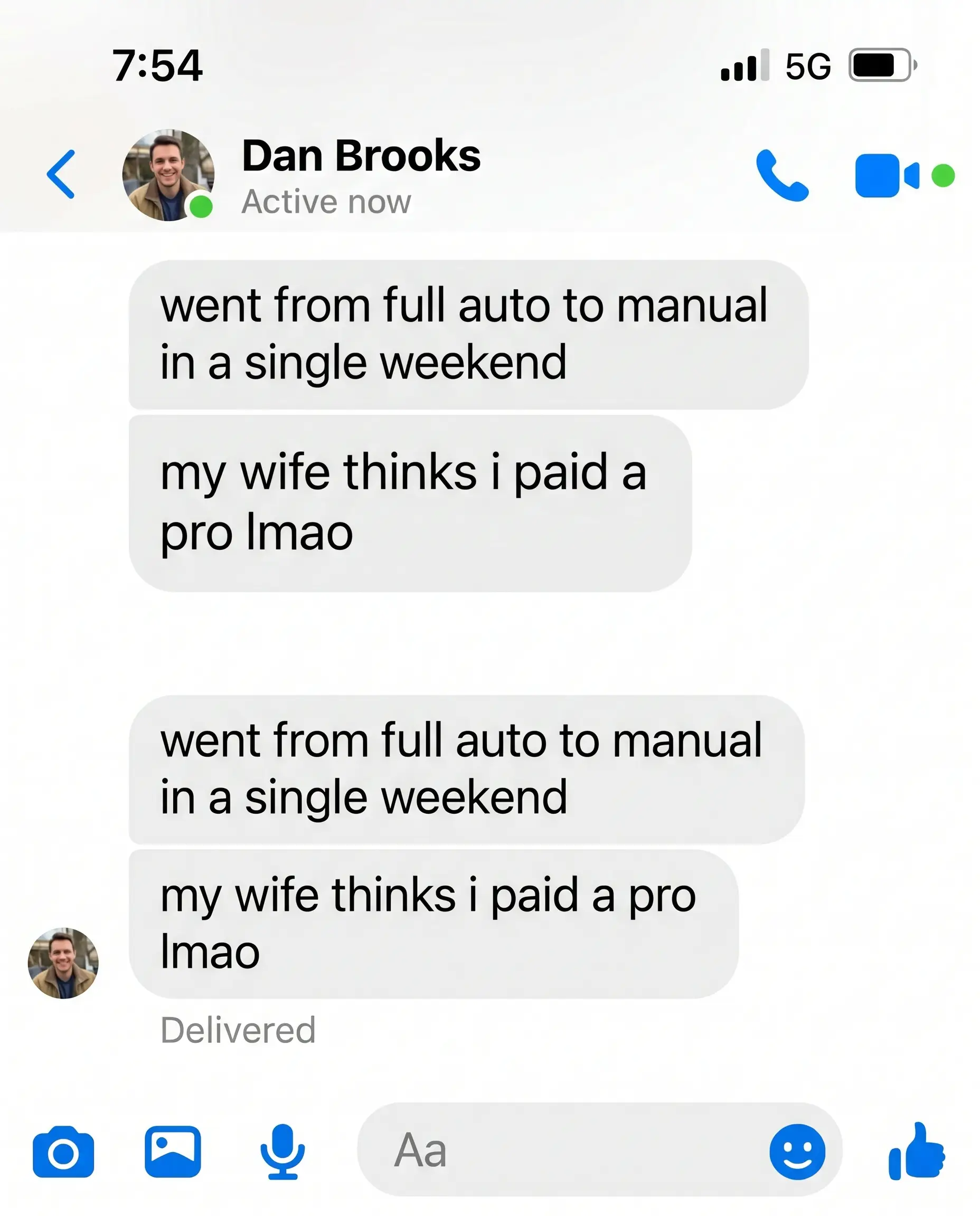 Messenger testimonial — Dan Brooks
