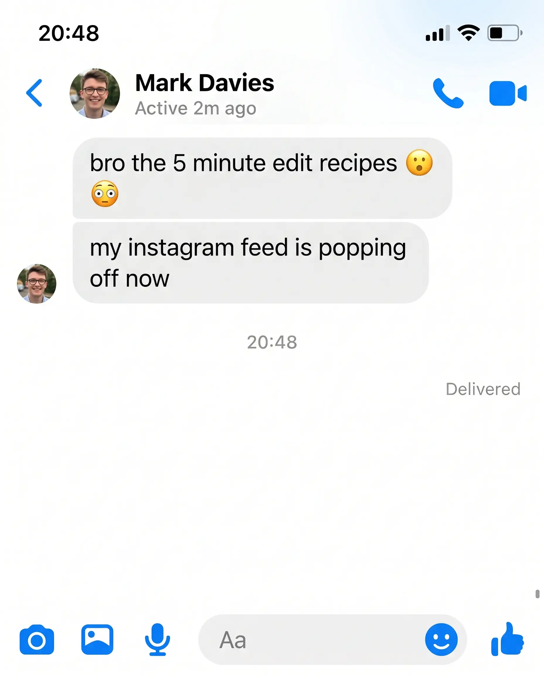 Messenger testimonial — Mark Davies