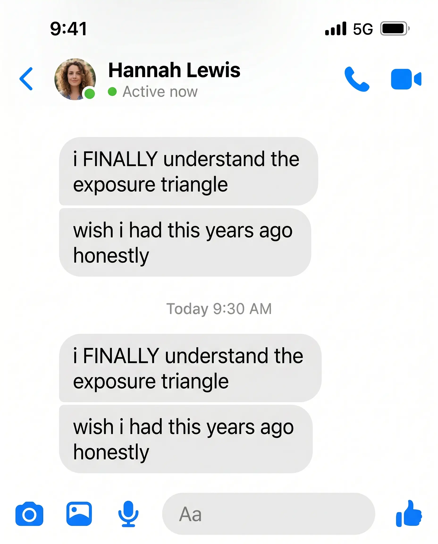 Messenger testimonial — Hannah Lewis