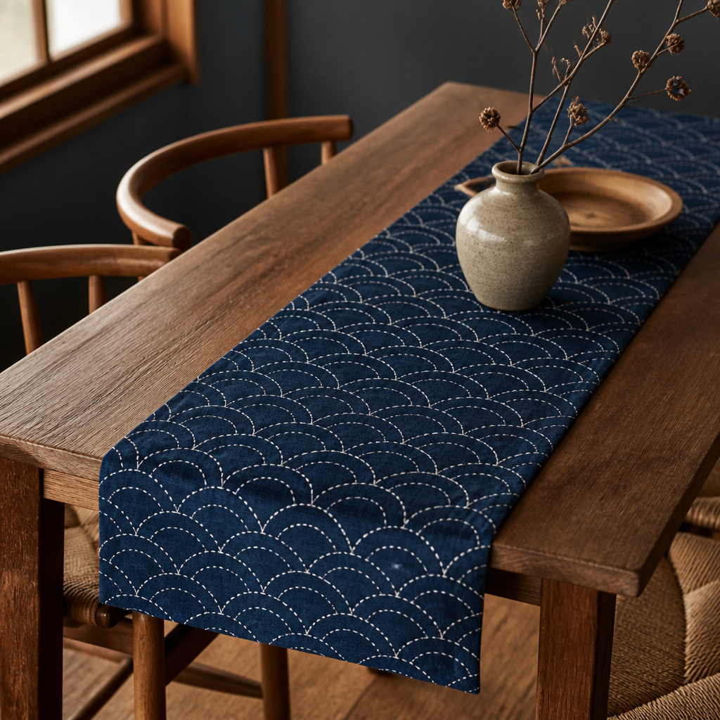Indigo sampler cloth
