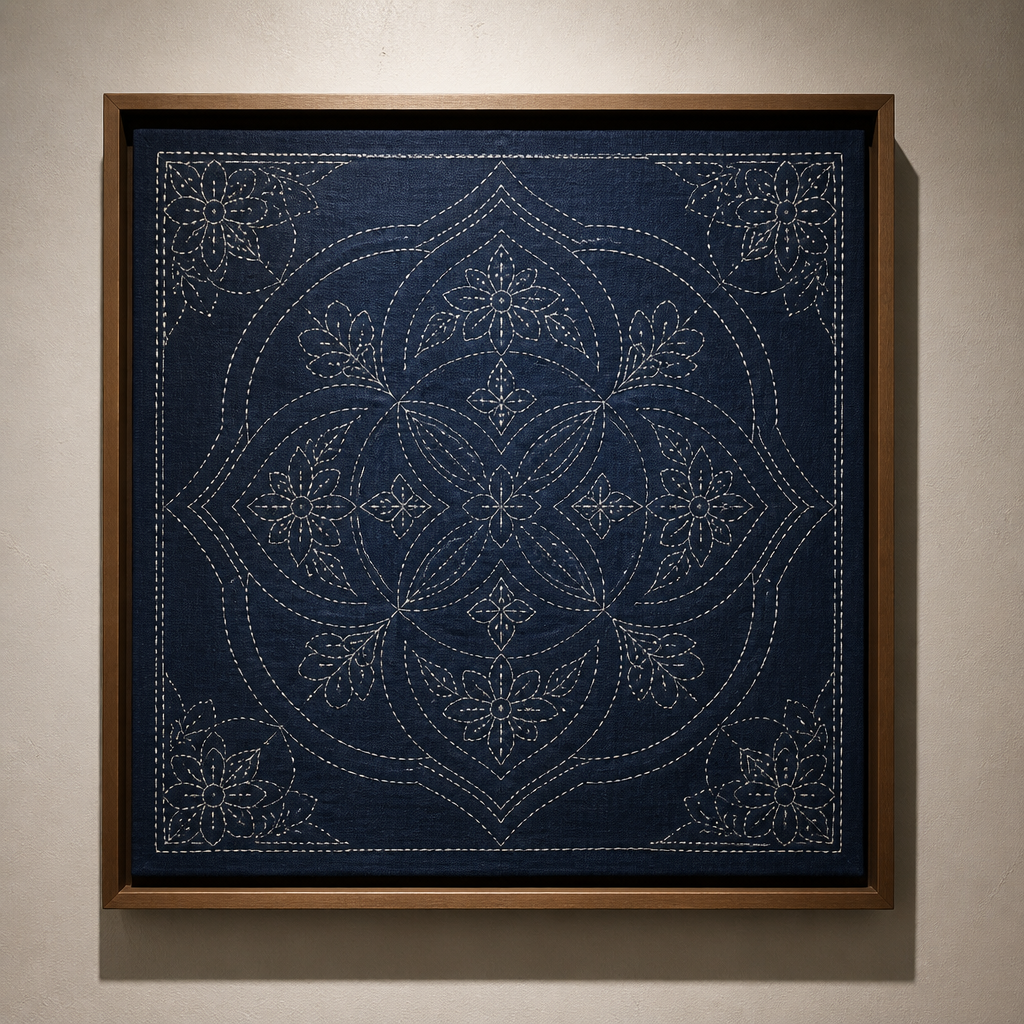 Sashiko coaster set