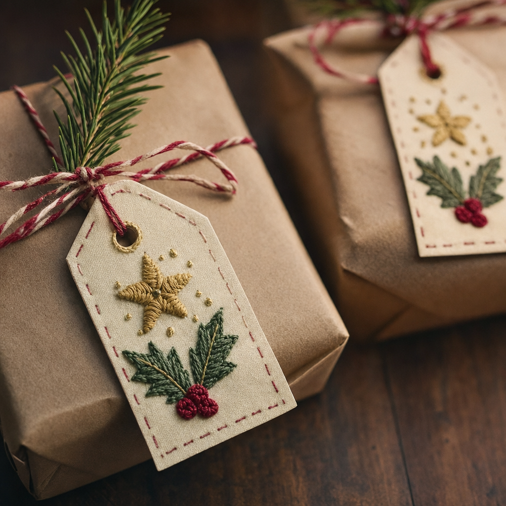 Gifts tagged by hand