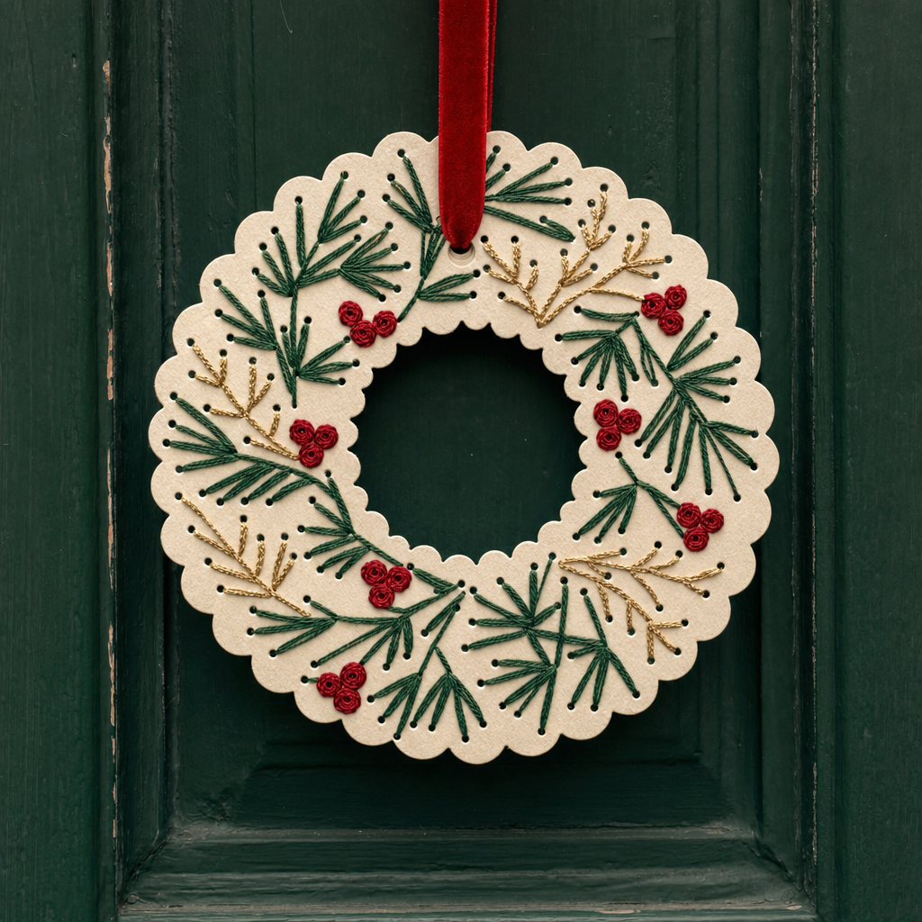 A wreath on the door