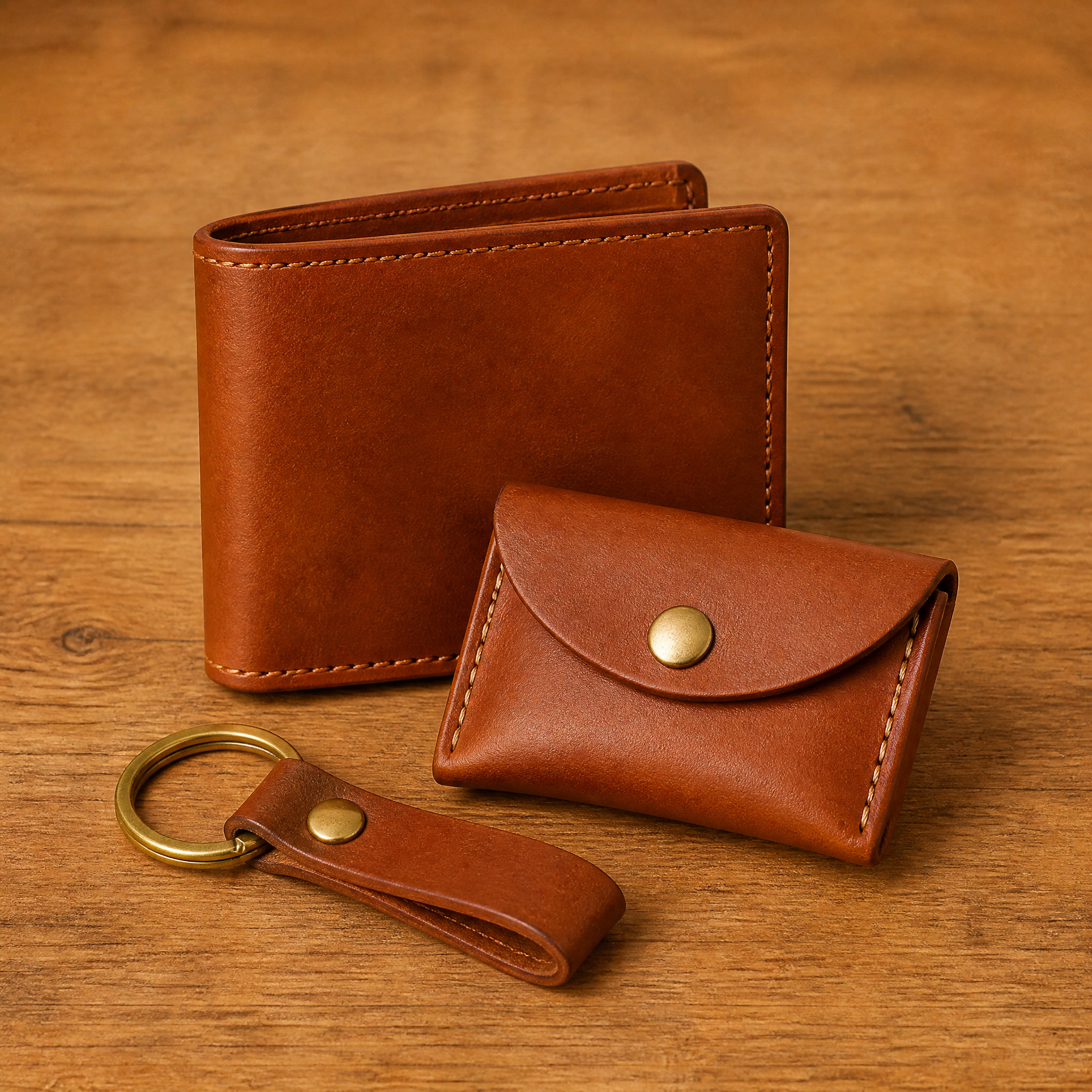 Finished leather goods ready to sell