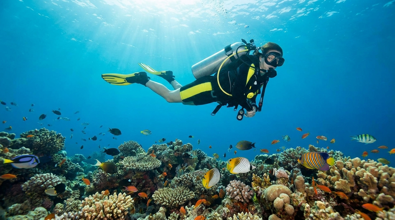 Dykking og snorkling