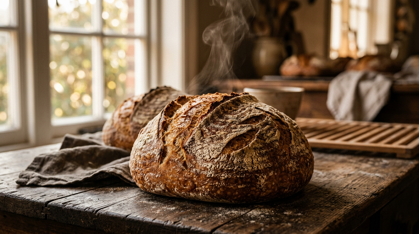Artisan sourdough bread