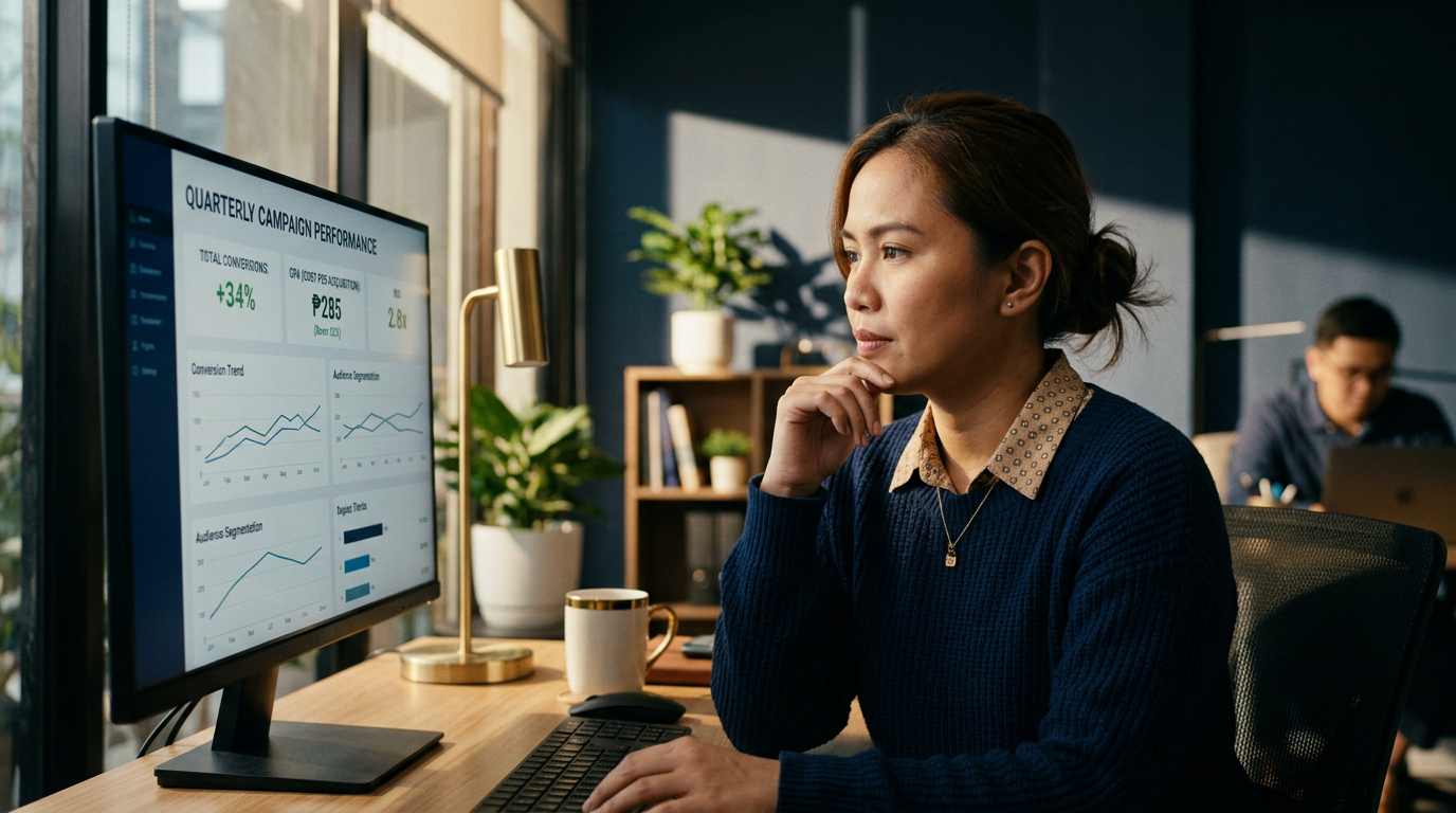 Ads management in a real Philippine business