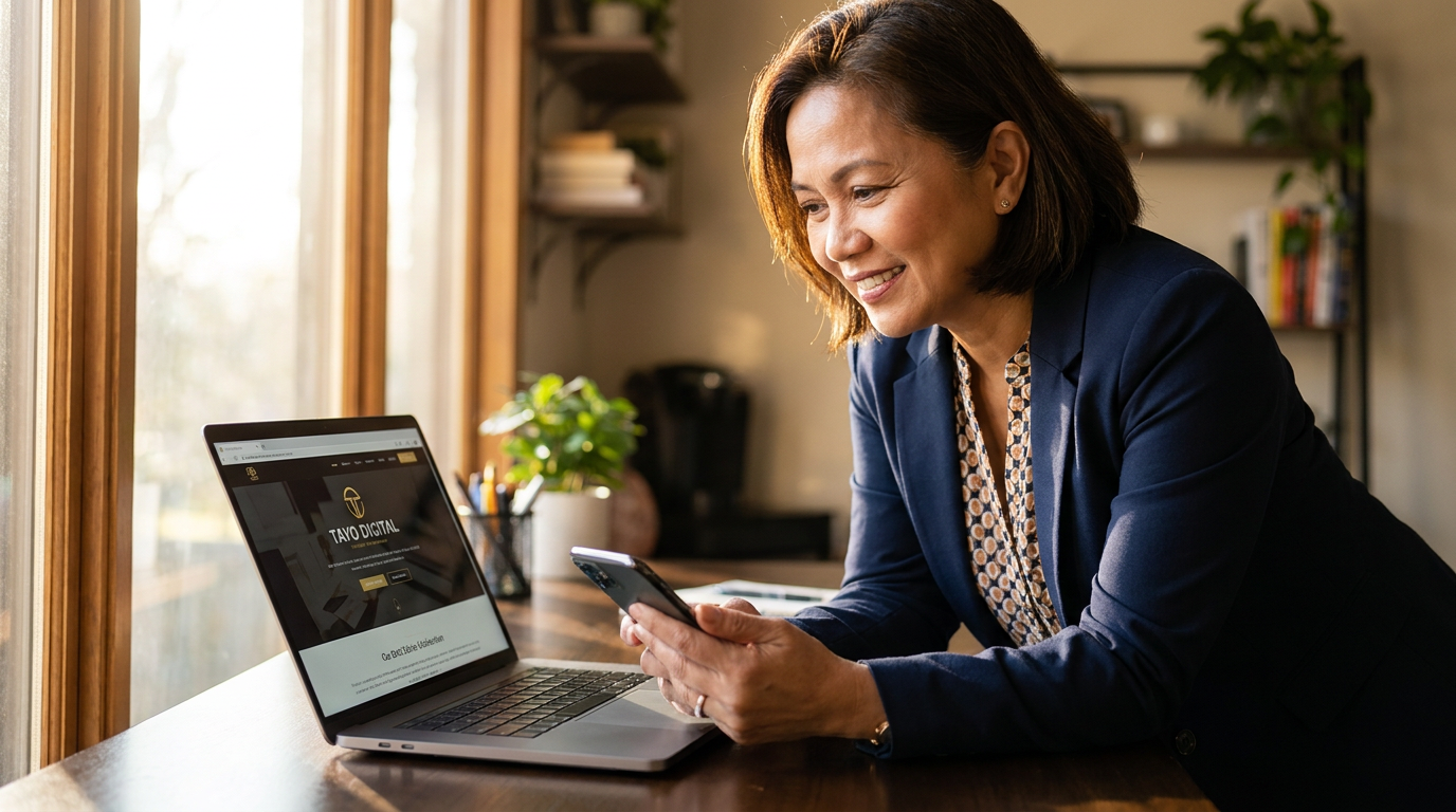 Website development in a real Philippine business