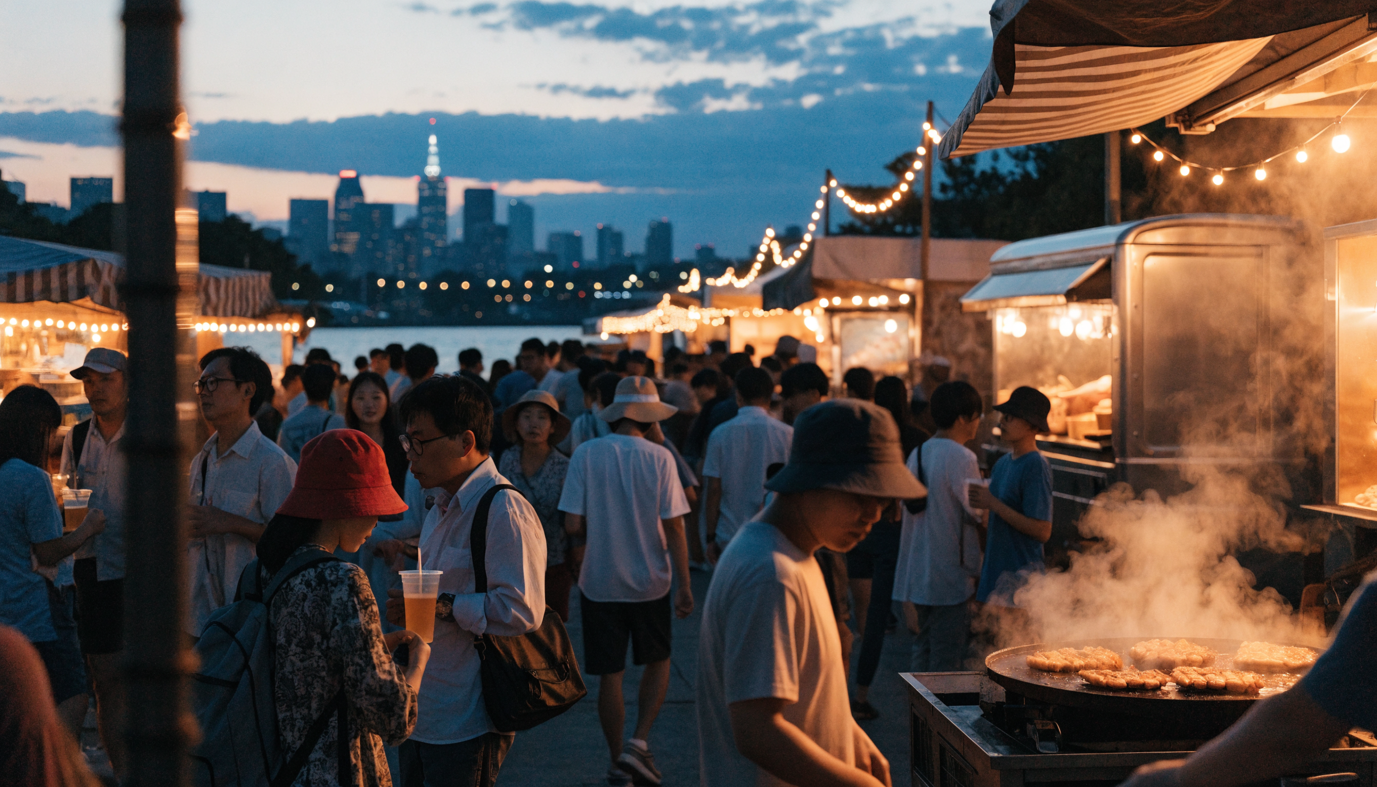 Seoul summer travel guide — a lively summer night market in Seoul