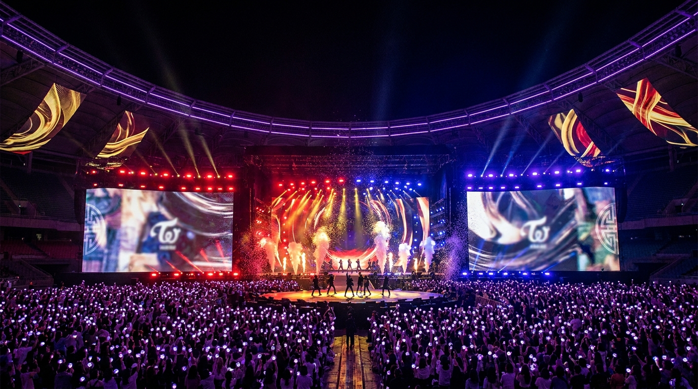 BTS ARIRANG世界巡演体育场现场紫色应援棒