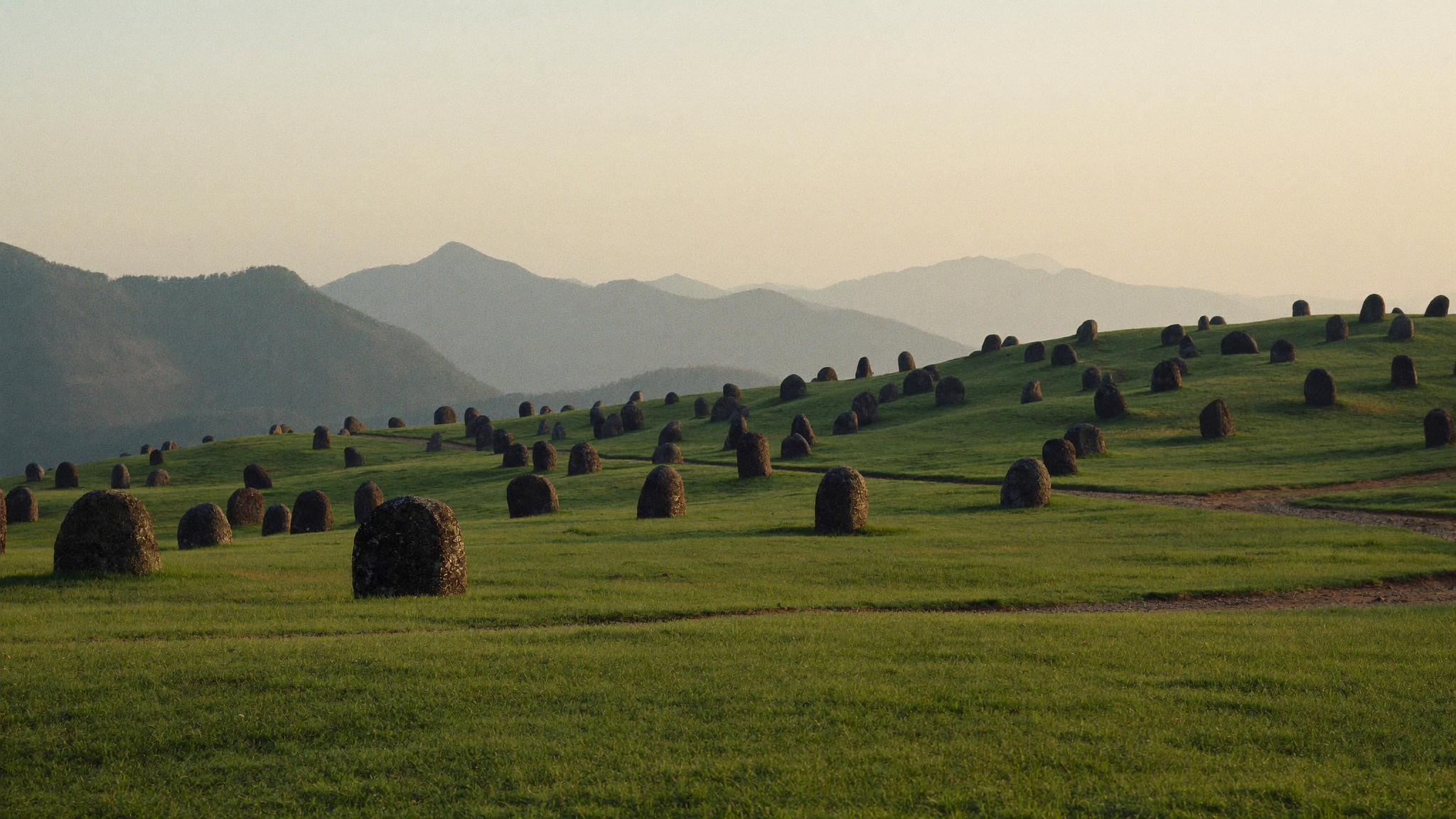Gochang Dolmen Site UNESCO World Heritage megalithic tombs field
