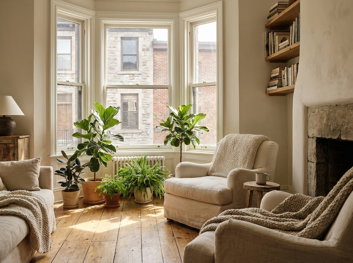 Warm Montreal family home interior