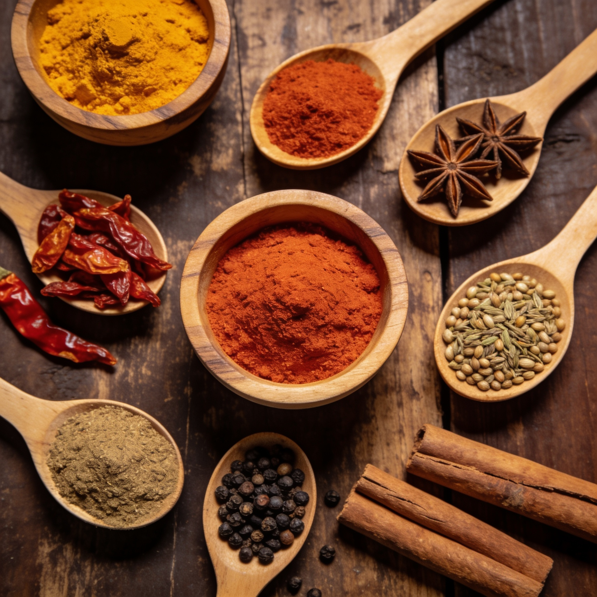 Assorted spices