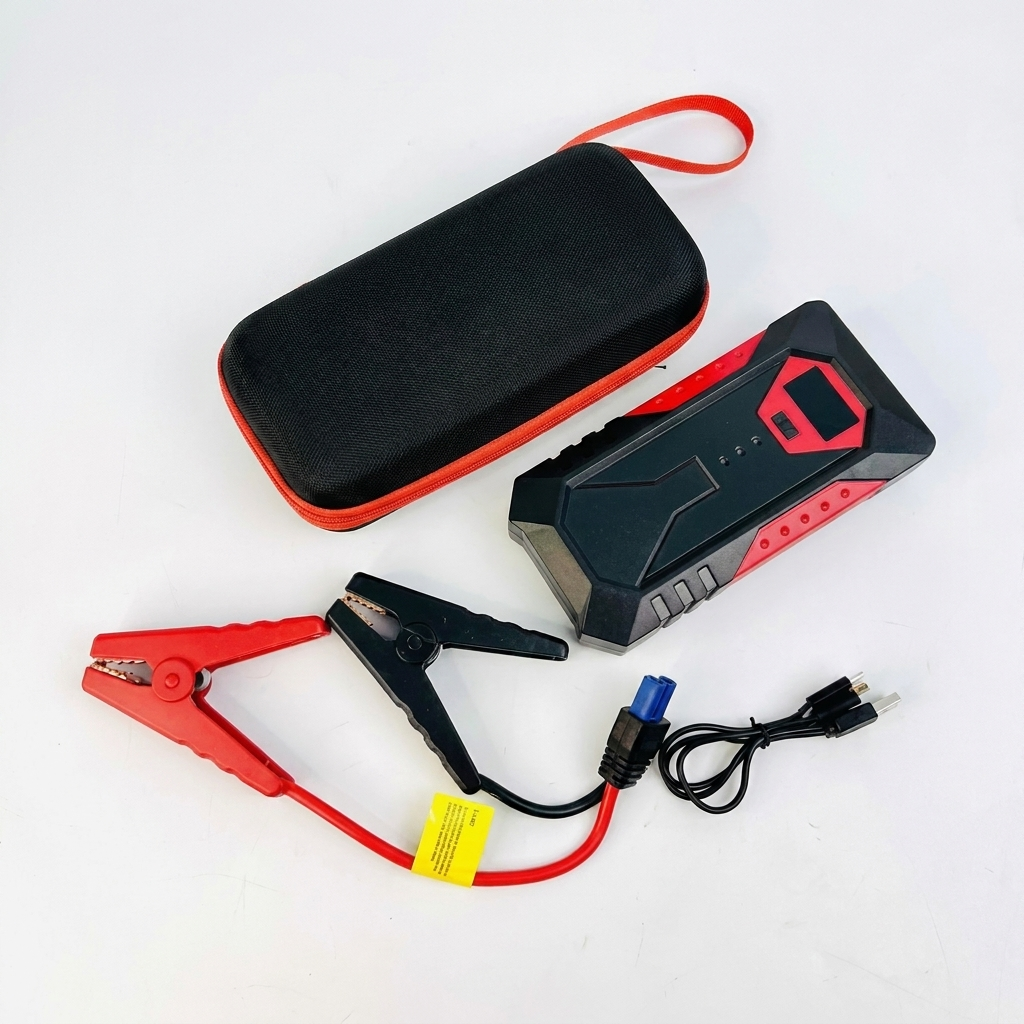 Автомобільний пускозарядний пристрій + чохол (jump starter/повербанк)
