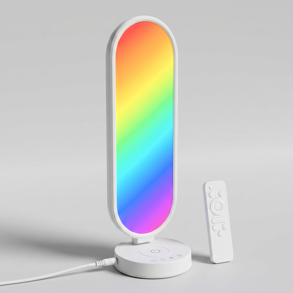 Настільна RGB-лампа MJ-52 з бездротовою зарядкою