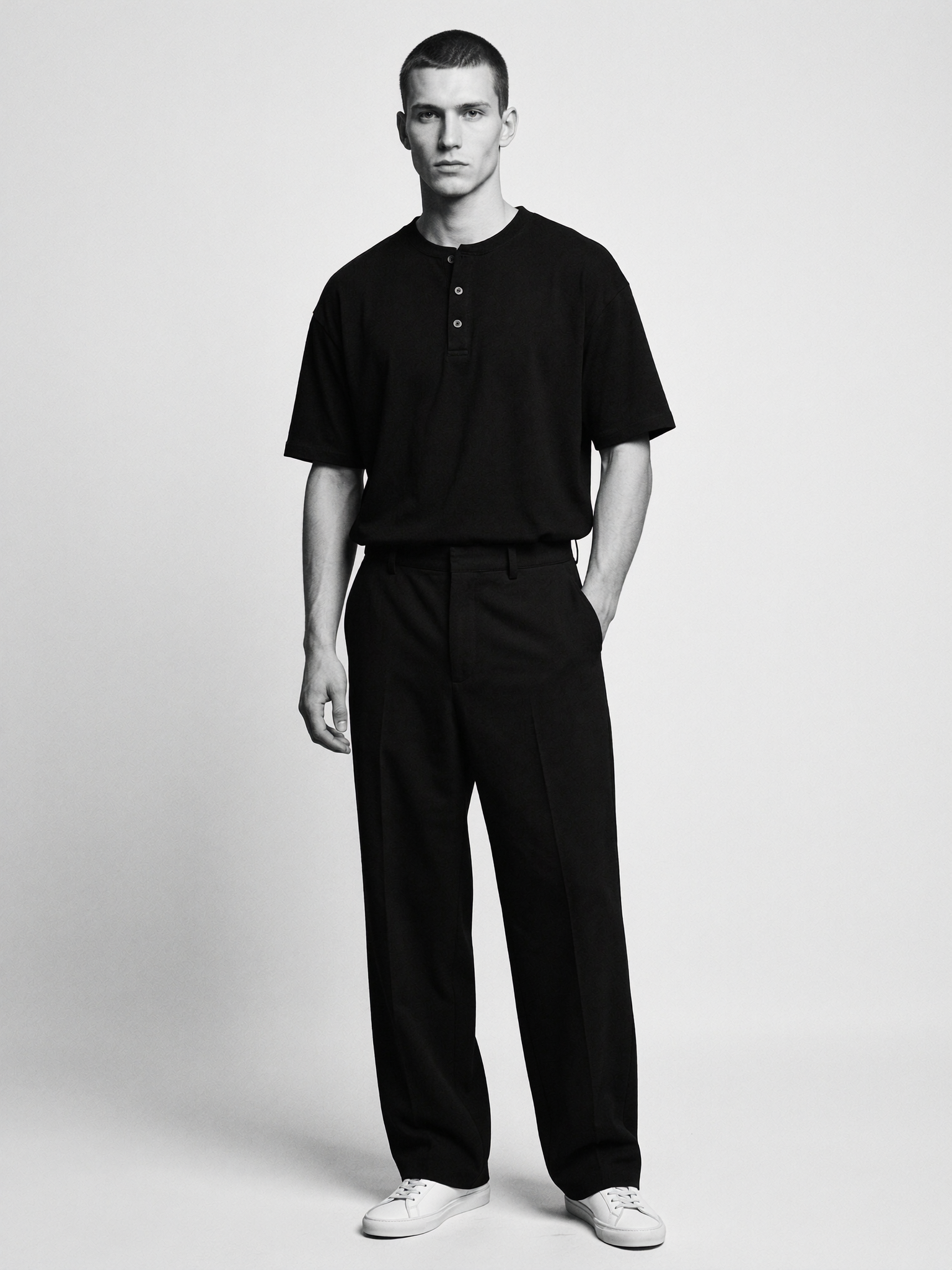 Short-Sleeve Henley