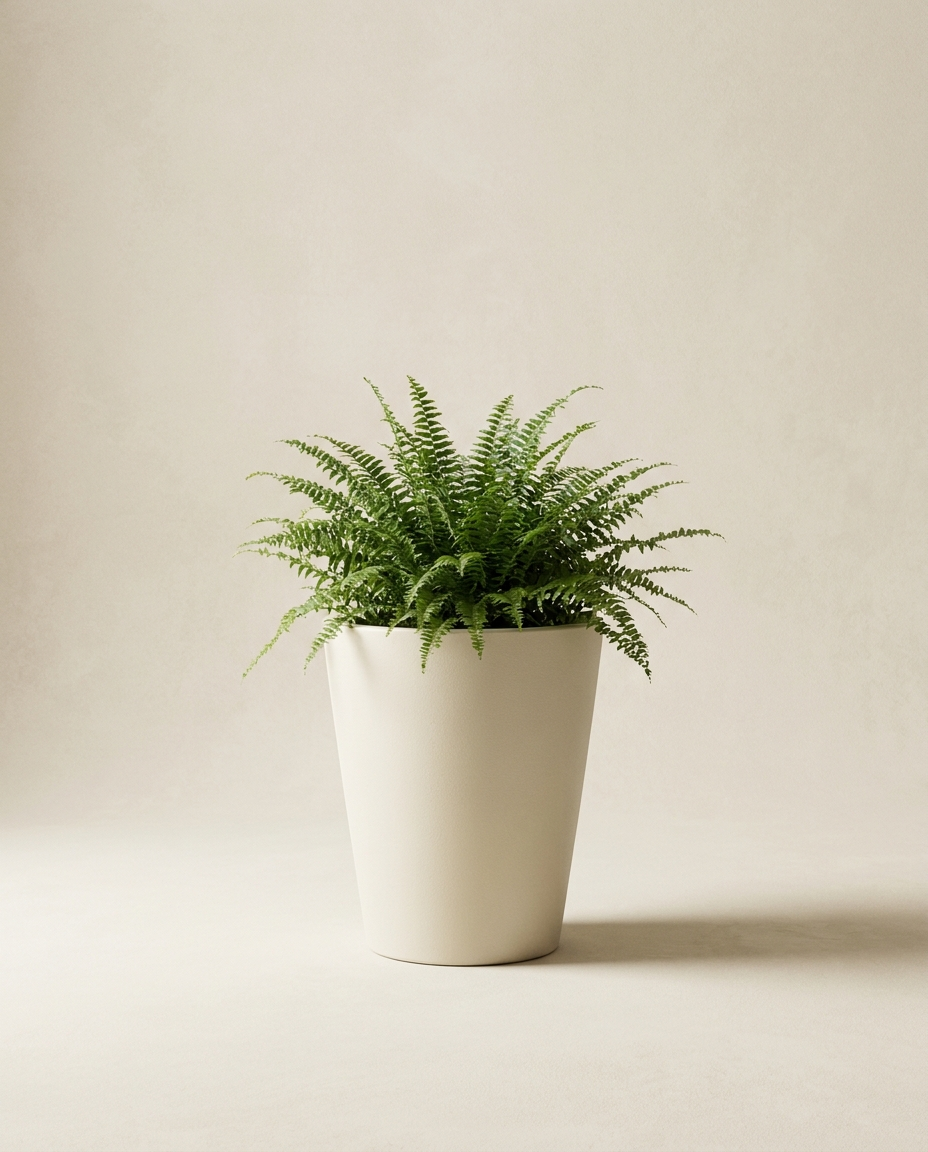 Smooth tapered round planters
