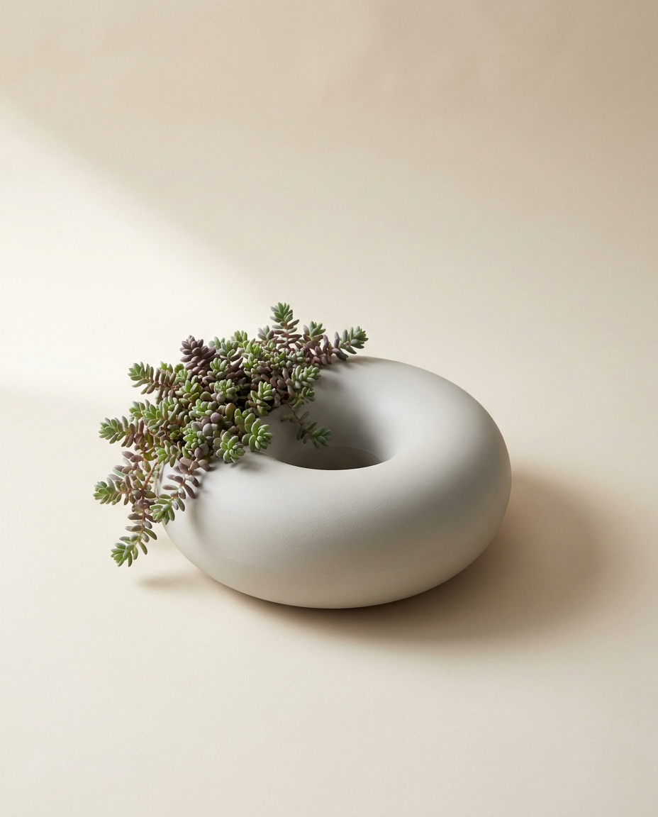Donut low bowls with centre hole