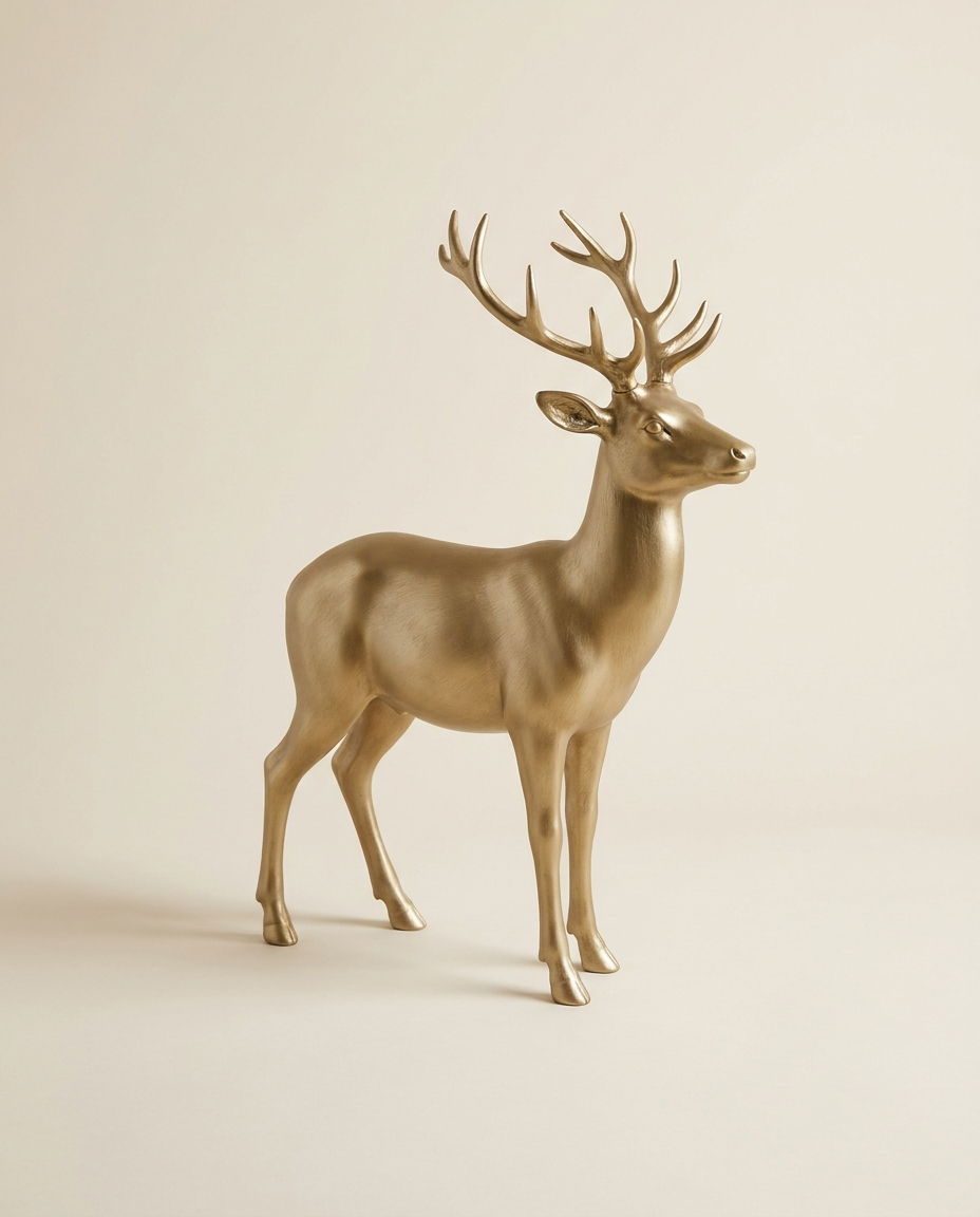 Deer sculpture group