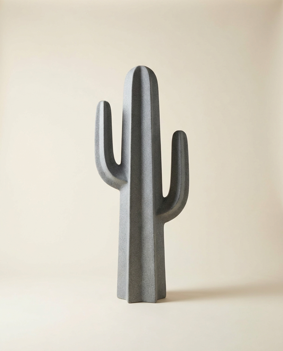 Cactus-form sculptural planters