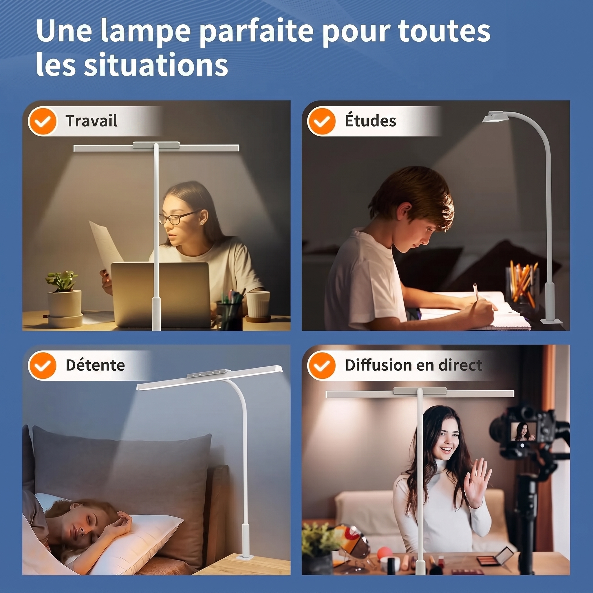Lampe de bureau Lumièra adaptée à toutes les situations