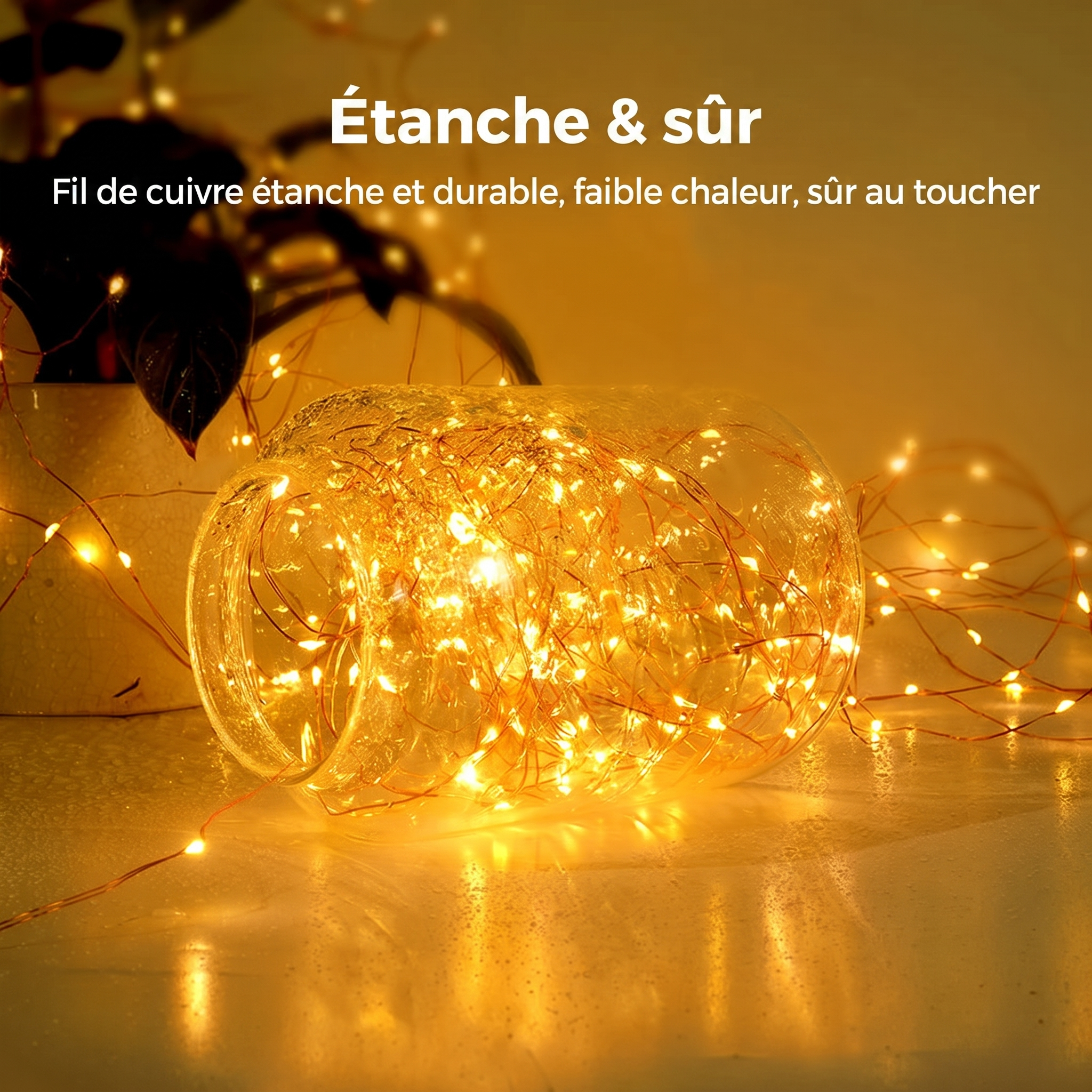 Fil de cuivre étanche et sûr au toucher