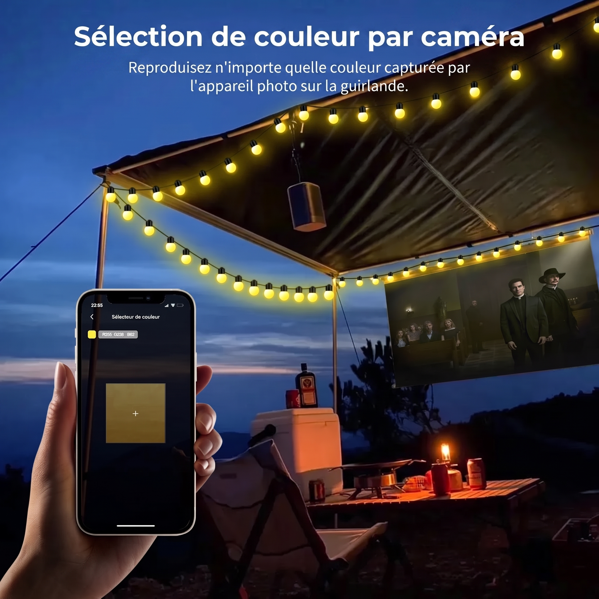 Sélection de couleur par caméra
