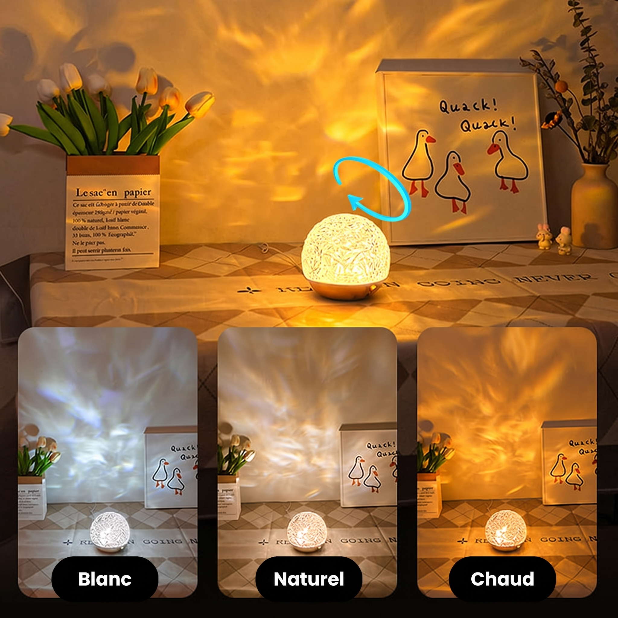 LumoWave : lumière blanche, naturelle ou chaude