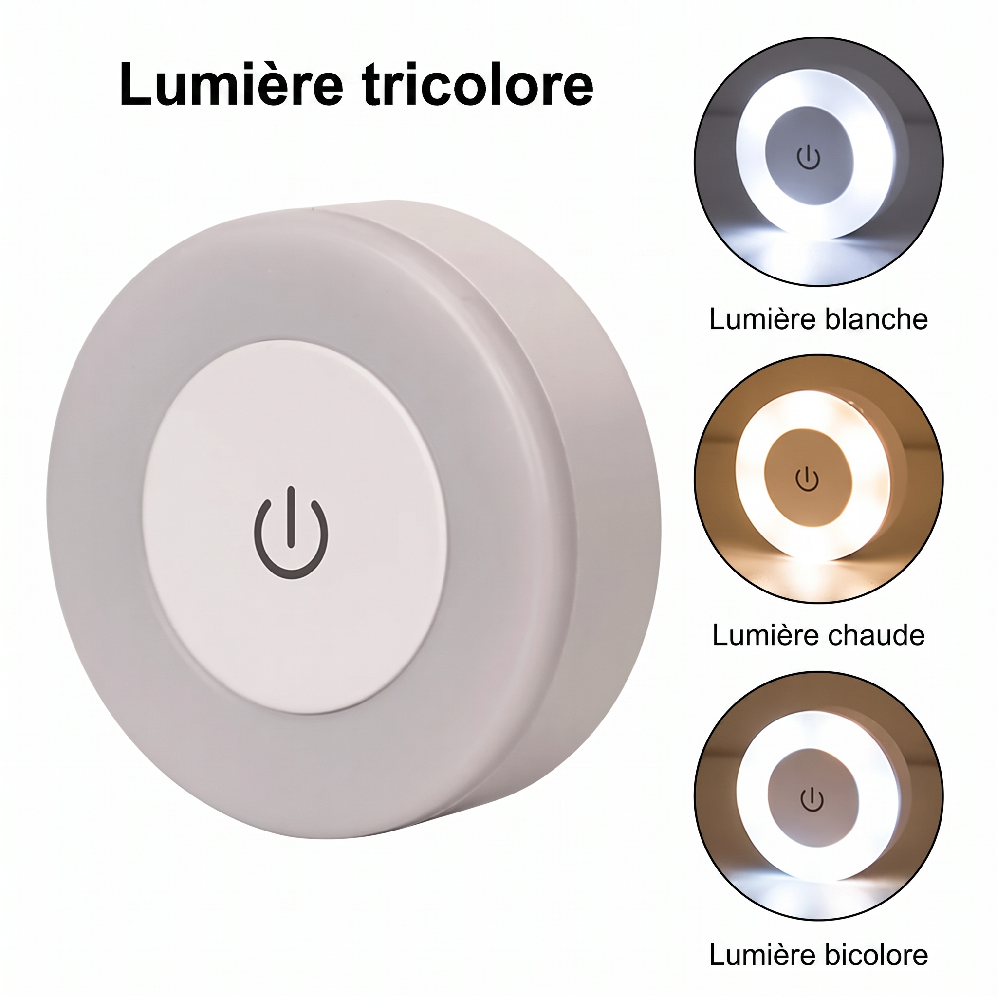 LumoTouch : lumière blanche, chaude ou bicolore