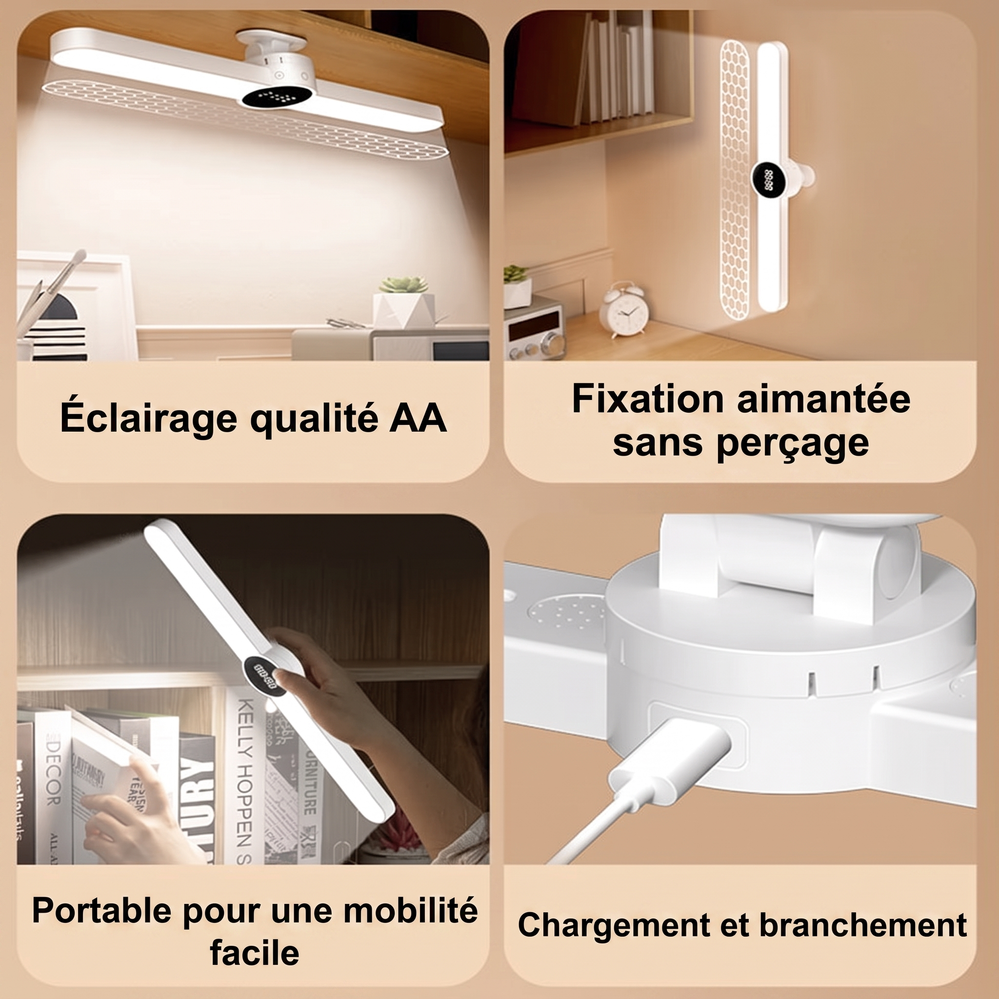 ClarioMag : éclairage qualité AA et fixation sans perçage