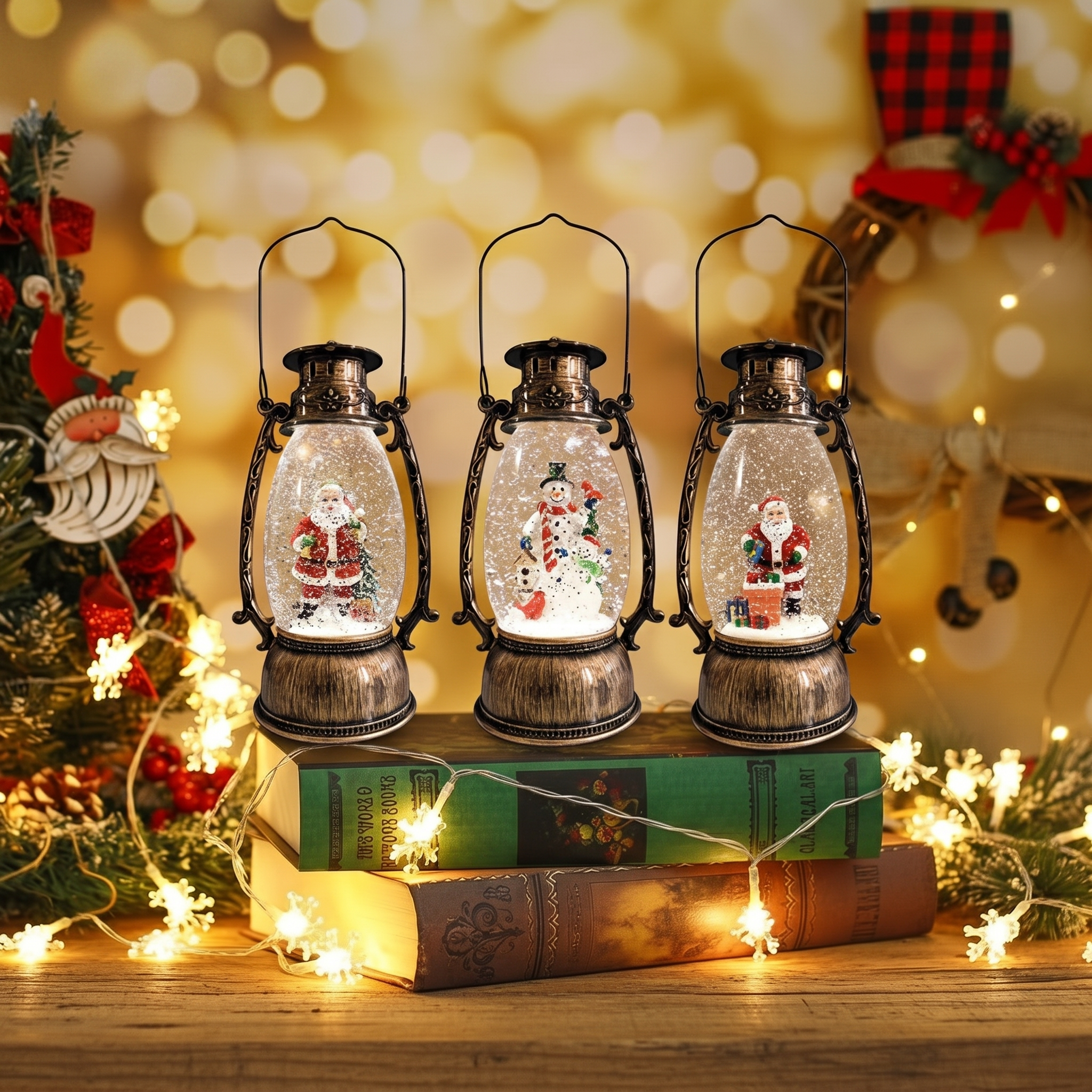 Plusieurs lanternes de Noël MerryLumi