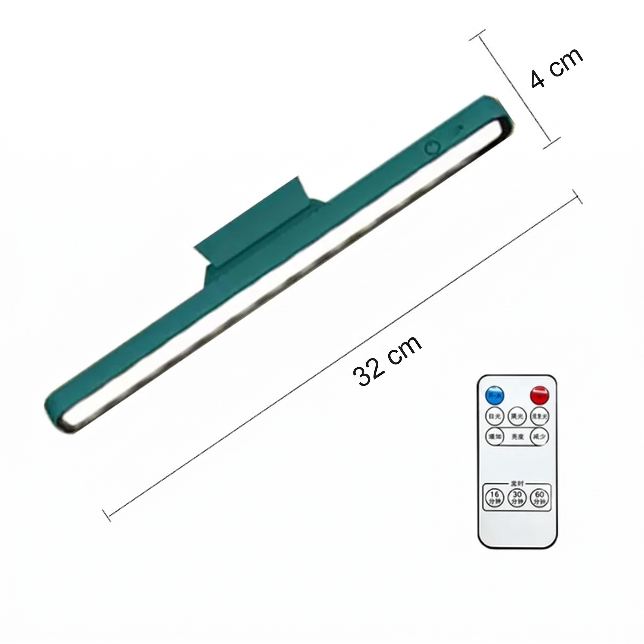 Barre lumineuse TapBright verte et sa télécommande