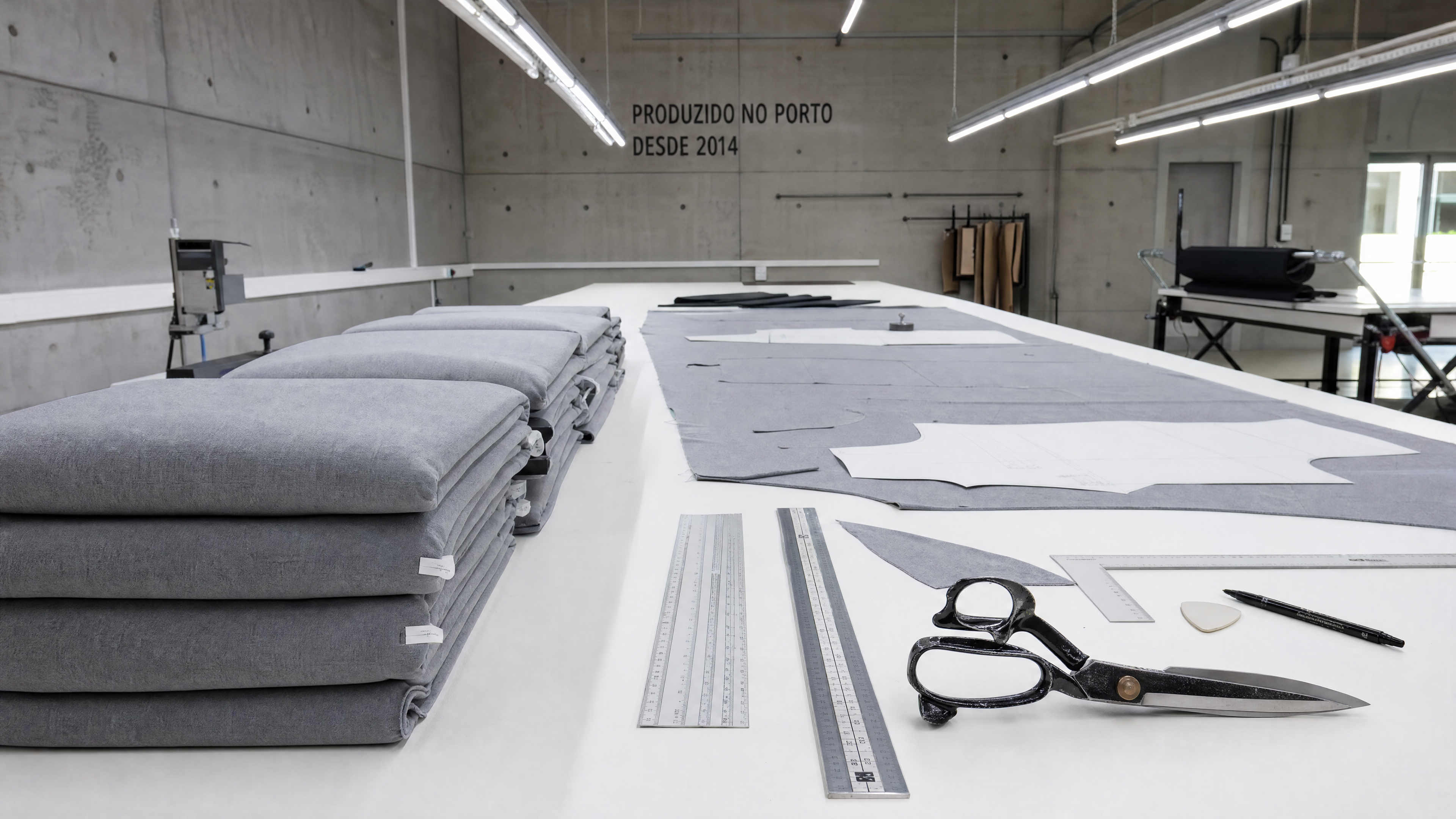 Pattern cutting table in Porto